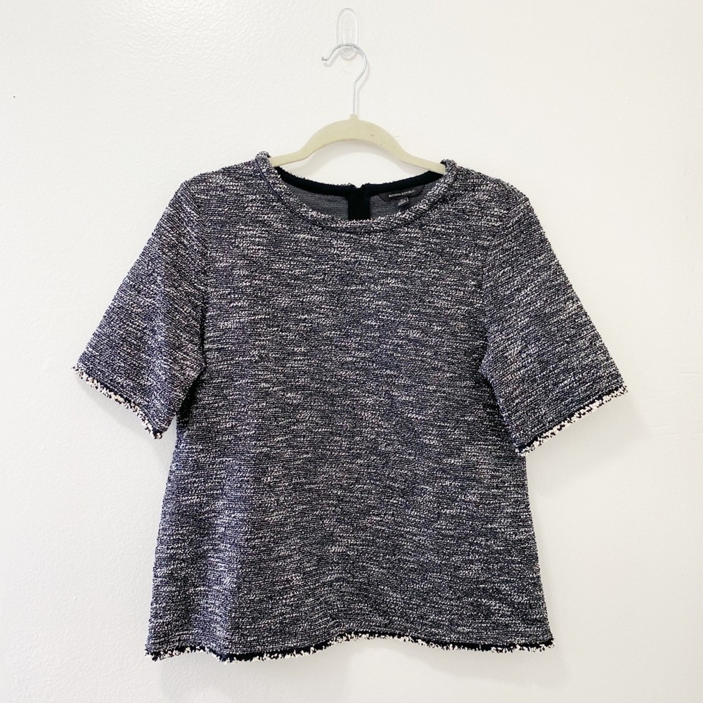 NWT Banana Republic Recycled Lurex Tweed Shirt S